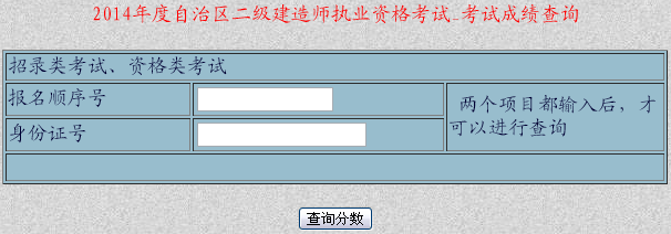 新疆人事考試網(wǎng)公布2014云南二級建造師成績查詢時間及入口