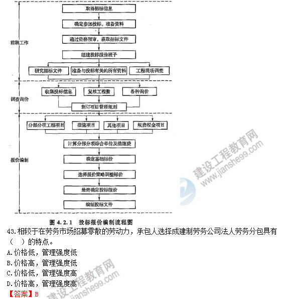 2018年造價工程師工程計價試題及答案解析