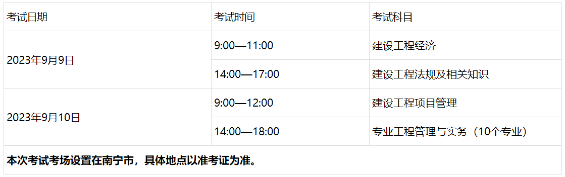 一、考試時間、科目及考場設(shè)置